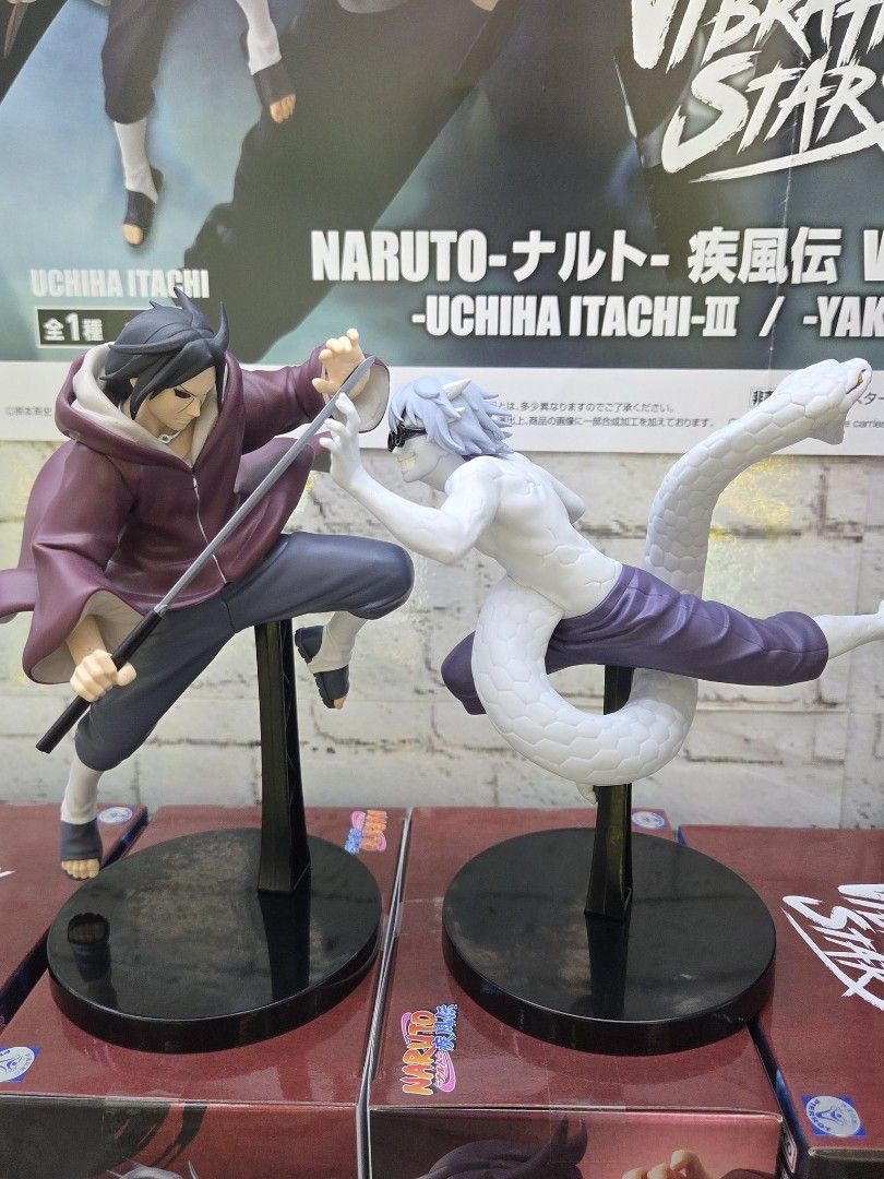 Naruto shippuden Uchiha itachi Yakushi kabuto Vibration stars figures figurines BANDAI NAMCO Banpresto (Category: Toy Figures) located in Singapore. Submitted by yuzu_japanese_toy_shop (Listing ID 1444070493, Image 3). Description: BNIB direct from jp🇯🇵 Both for $46 $25.90 each 🚛Carousell delivery is available at $1.80 only!!!PM if you needed for delivery💞 Buying 2 or more figures or plushies from my listings? I can give you a discount depend