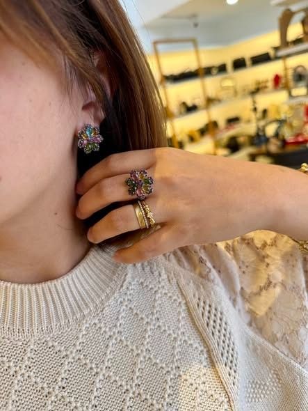 Natural Tourmaline, Ruby & Sapphire Silver Set (Category: Earrings) located in Baguio. Submitted by asna_taku (Listing ID 1444005558, Image 1). Description: 🌸 Not your usual gemstone set. 🌸 A stunning mix of Natural Tourmaline, Ruby & Sapphire in one floral masterpiece. 💖✨ 💍 S7 (2 sets available) Sterling Silver ✨ Matching earrings + ring 💸 ₱15,280 Colorful, elegant, and guaranteed to get compliments. 🌈 📩 PM to mine..