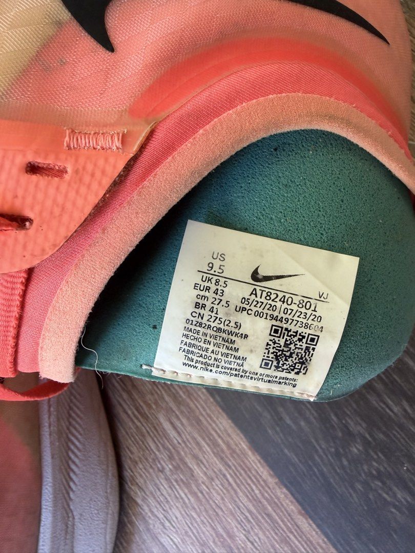 Nike Zoom Fly 3 (Category: Sneakers) located in Manila. Submitted by trif21 (Listing ID 1443947176, Image 2). Description: - Nike Zoom Fly 3 running shoes - Color: Bright Pink & Orange - Size: US 9.5 - Ideal for training and race day - Features Vaporweave upper - Shows some signs of wear on upper and sole - Still has plenty of life left for your runs.