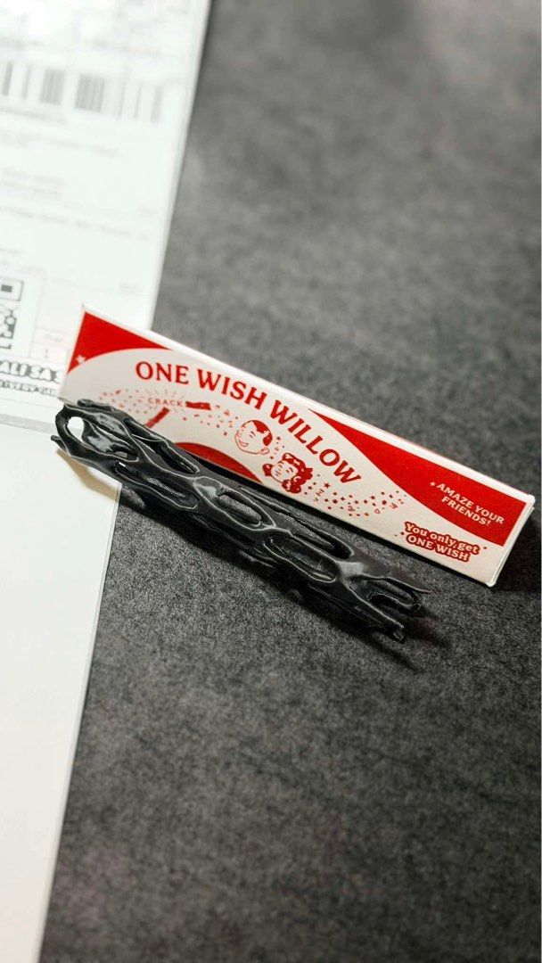 One Wish Willow Magic Trick - Amaze Your Friends! (Category: Board Games & Puzzles) located in Manila. Submitted by jaapeebern04732 (Listing ID 1444086299, Image 1). Description: - Amaze your friends with the One Wish Willow magic trick! - Simply spark the middle and break it in half to make one wish. - Perfect for parties, gatherings, or just for fun. - Comes in a cool, eye-catching red and white box..