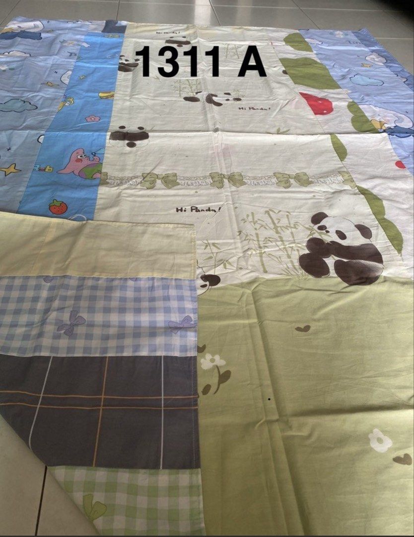 Patchwork Blanket (Category: Bedding & Towels) located in Singapore. Submitted by snoopy1620 (Listing ID 1444033250, Image 1). Description: Adult Single Size :200 x160 cm 1 for $20 • Unique Design: Each one is handmade and one-of-a-kind. • Eco-Friendly: Made from leftover or recycled fabrics. • Warm and Cozy: Great for comfort and warmth. • Durable: Strong stitching makes it long-lasting. Can meet up at Bishan Mrt from 9am-6pm Or You may check ou