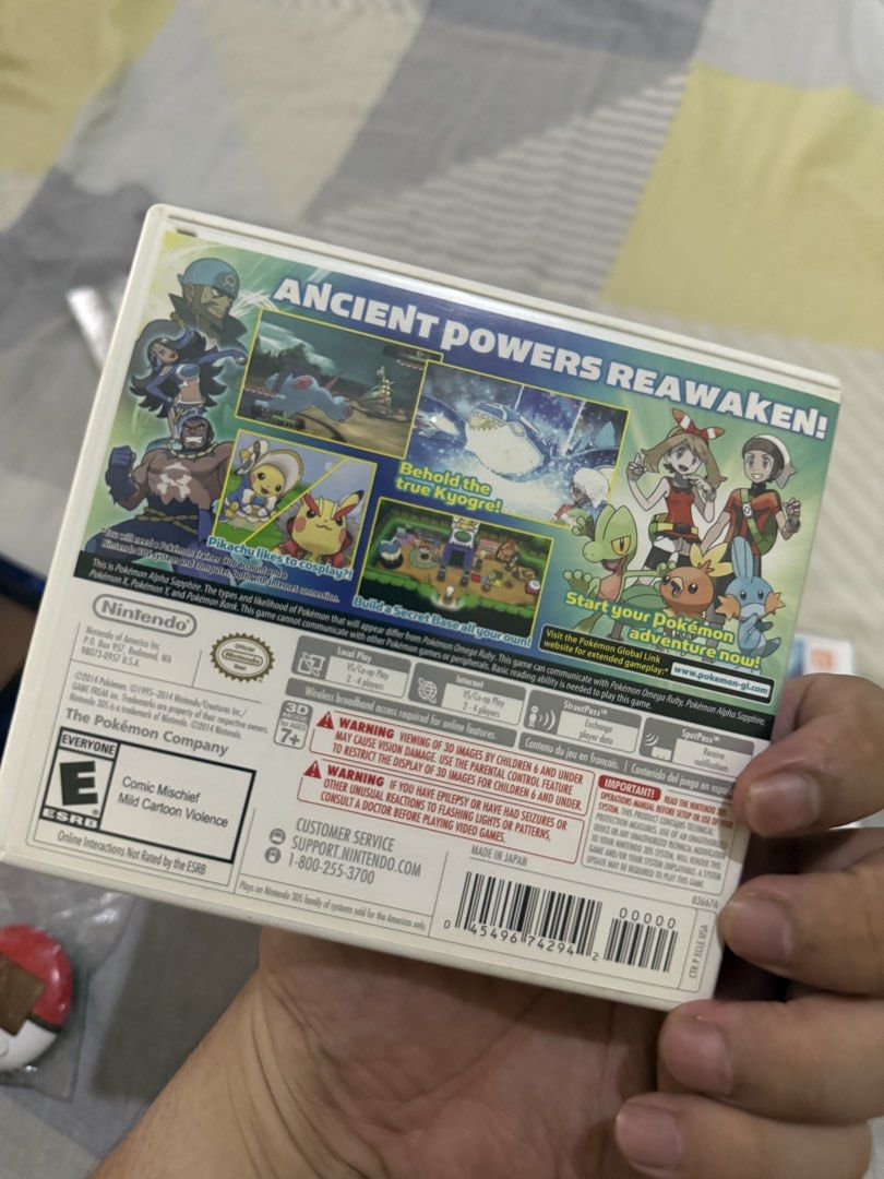 Pokemon Alpha Sapphire US CIB (Category: Nintendo) located in Valenzuela. Submitted by gamerboy19 (Listing ID 1443977401, Image 2). Description: Check Photos for Condition Complete.
