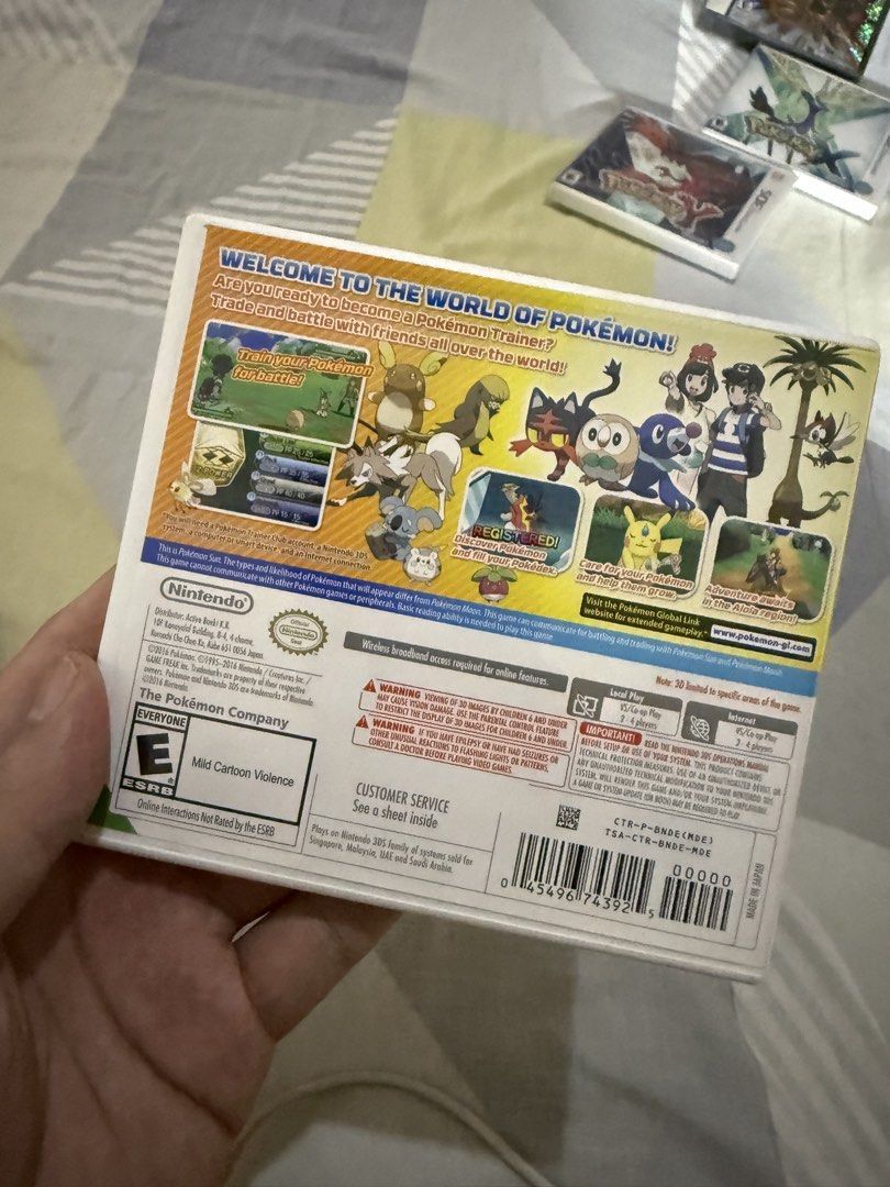 Pokemon Sun US CIB (Category: Nintendo) located in Valenzuela. Submitted by gamerboy19 (Listing ID 1443976602, Image 2). Description: Check Photos for Condition Complete.