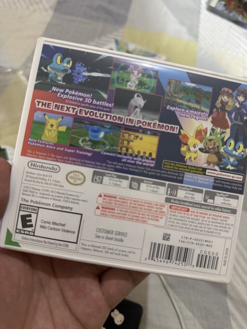 Pokemon Y US CIB (Category: Nintendo) located in Valenzuela. Submitted by gamerboy19 (Listing ID 1443977879, Image 2). Description: Check Photos for Condition Complete.
