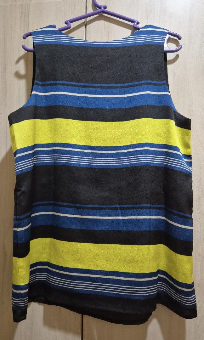 Promod Striped Sleeveless Top (Category: Sleeveless) located in Quezon City. Submitted by sunrise.declutter (Listing ID 1444054216, Image 2). Description: Rfs: decluttering.
