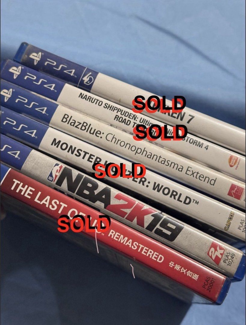 PS4 Games - NBA2k19, Blazblue (Category: PlayStation) located in Paranaque City. Submitted by czantal (Listing ID 1443752570, Image 1). Description: - PlayStation 4 Games - NBA2k19 - Blazblue - All game discs are in their original cases RFS: No longer being used.