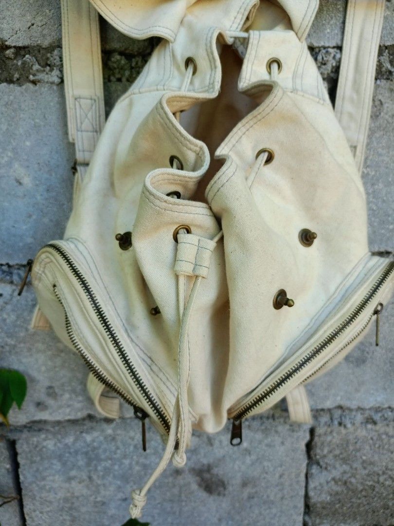 SAZABY JAPAN (Category: Backpacks) located in General Santos City (Dadiangas). Submitted by evolveorrepeat1991 (Listing ID 1443636440, Image 2). Description: sazaby rucksack canvas backpack ,thick fabric multi pockets design dm to purchase.