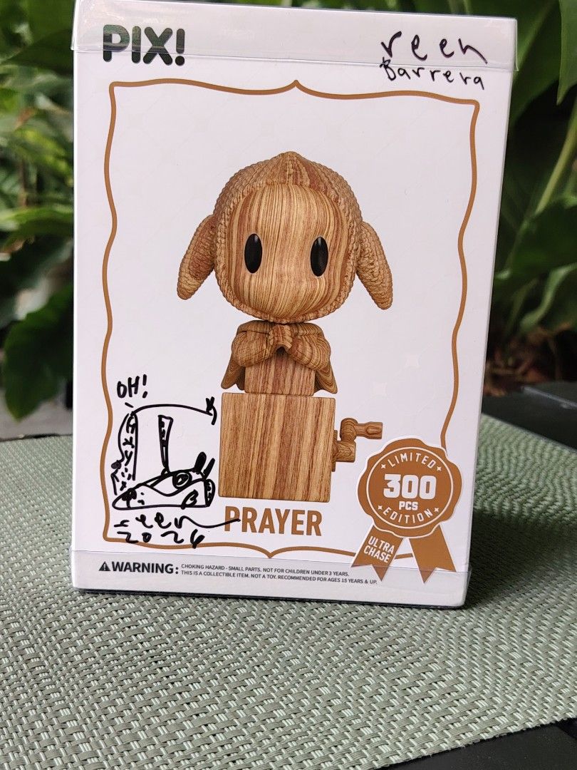Reen Barrera Prayer Limited Edition Thrill Joy (Category: Designer & Blind Box Toys) located in Quezon City. Submitted by anna.anna8 (Listing ID 1443955623, Image 1). Description: - Prayer figure by Reen Barrera - ThrillJoy - Extremely Limited Edition: Only 300 pieces worldwide - Figure is in original box - Must-have for collectors!.