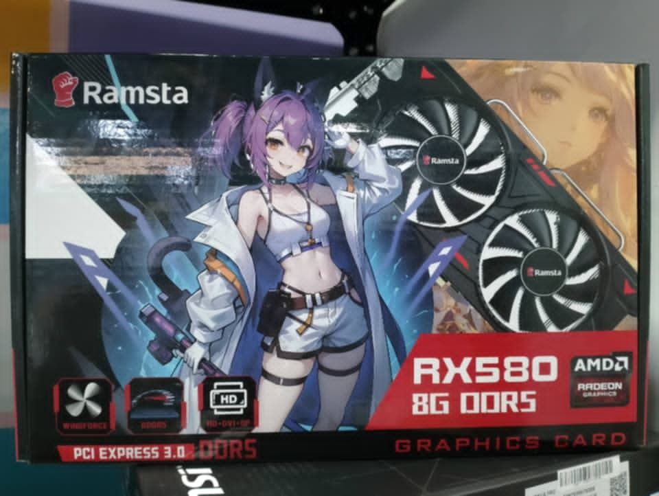 RX580 8gb (Category: Computer Parts) located in Caloocan City. Submitted by rarewater_466cdb (Listing ID 1444037642, Image 1). Description: RX 580 8GB GPU Architecture Polaris 20 XT (GCN 4.0) Stream Processors 2,304 Compute Units 36 Texture Units (TMUs) 144 Render Output Units (ROPs) 32 Base Clock 1,257 MHz Boost Clock 1,340 MHz VRAM 8 GB GDDR5 Memory Speed 8 Gbps Memory Bus 256-bit Memory Bandwidth 256 GB/s FP32 Compute Performance ~6.17 TFLOPS 