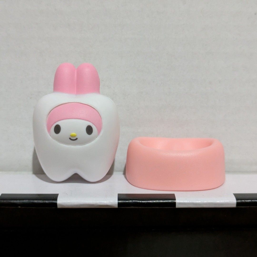 Sanrio My Melody & Pompompurin Tooth Figures (Category: Designer & Blind Box Toys) located in Batangas. Submitted by mirajane._ (Listing ID 1444090598, Image 2). Description: Official T-ARTS Sanrio Let's all become Teeth Series Melody - SOLD ❌️ Pompompurin - 150 🤍 Authentic from Japan. Actual photos posted. What you see is what you get. Please review the photos carefully for the actual condition..