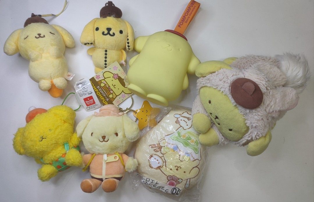 Sanrio Pompompurin Plush Toy Keychain (Category: Plushies & Soft Toys) located in Manila. Submitted by epicmountain-f20453 (Listing ID 1444108259, Image 3). Description: - Adorable Pompompurin plush toy with keychain - Features the cute yellow dog character - Dressed in a green polka dot outfit and orange hat - Ideal for Sanrio and Pompompurin enthusiasts - Great for decorating bags, backpacks, or purses - Small and portable size - Comes with ori