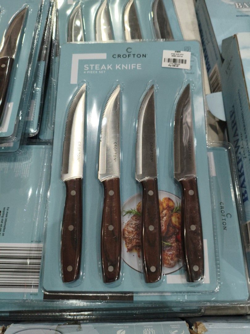 STEAK KNIFE 4PCS (Category: Knives & Chopping Boards) located in Manila. Submitted by hmrgrace5. (Listing ID 1444029094, Image 2). Description: CROFTON.