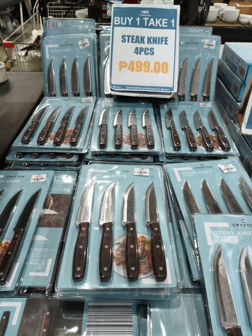 STEAK KNIFE 4PCS (Category: Knives & Chopping Boards) located in Manila. Submitted by hmrgrace5. (Listing ID 1444029094, Image 3). Description: CROFTON.