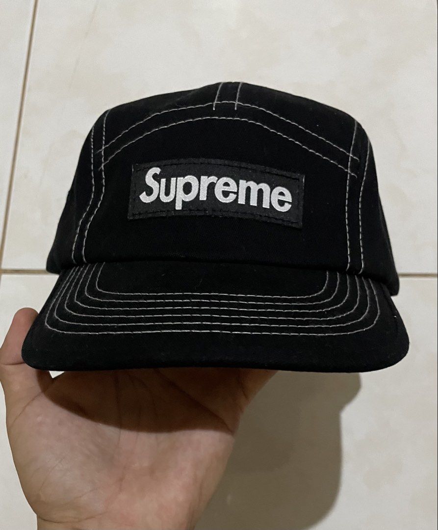 SUPREME CAMP CAP (Category: Caps & Hats) located in Cavite. Submitted by drip_syndicate (Listing ID 1444040745, Image 2). Description: -ONE SIZE FITS ALL CONDITION: 9.5/10 COLOR RATE: 9.5/10 NO ISSUE .