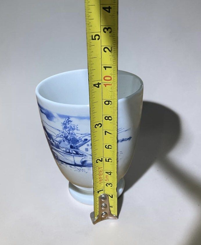 Tachikichi Japan Tableware Footed Cup (Category: Coffee & Tea Tableware) located in Quezon City. Submitted by lanqcqc (Listing ID 1443994600, Image 2). Description: Tachikichi Japan, Type: Footed Cup Vintage scene with classic car and houses, Ceramic - Origin: Japan, Perfect for coffee, tea, or display, 1 pc. available japan surplus / pre-loved; as is unless declared new manage your expectations/ please NO TO maselan or choosy 1 to 2 days reserva