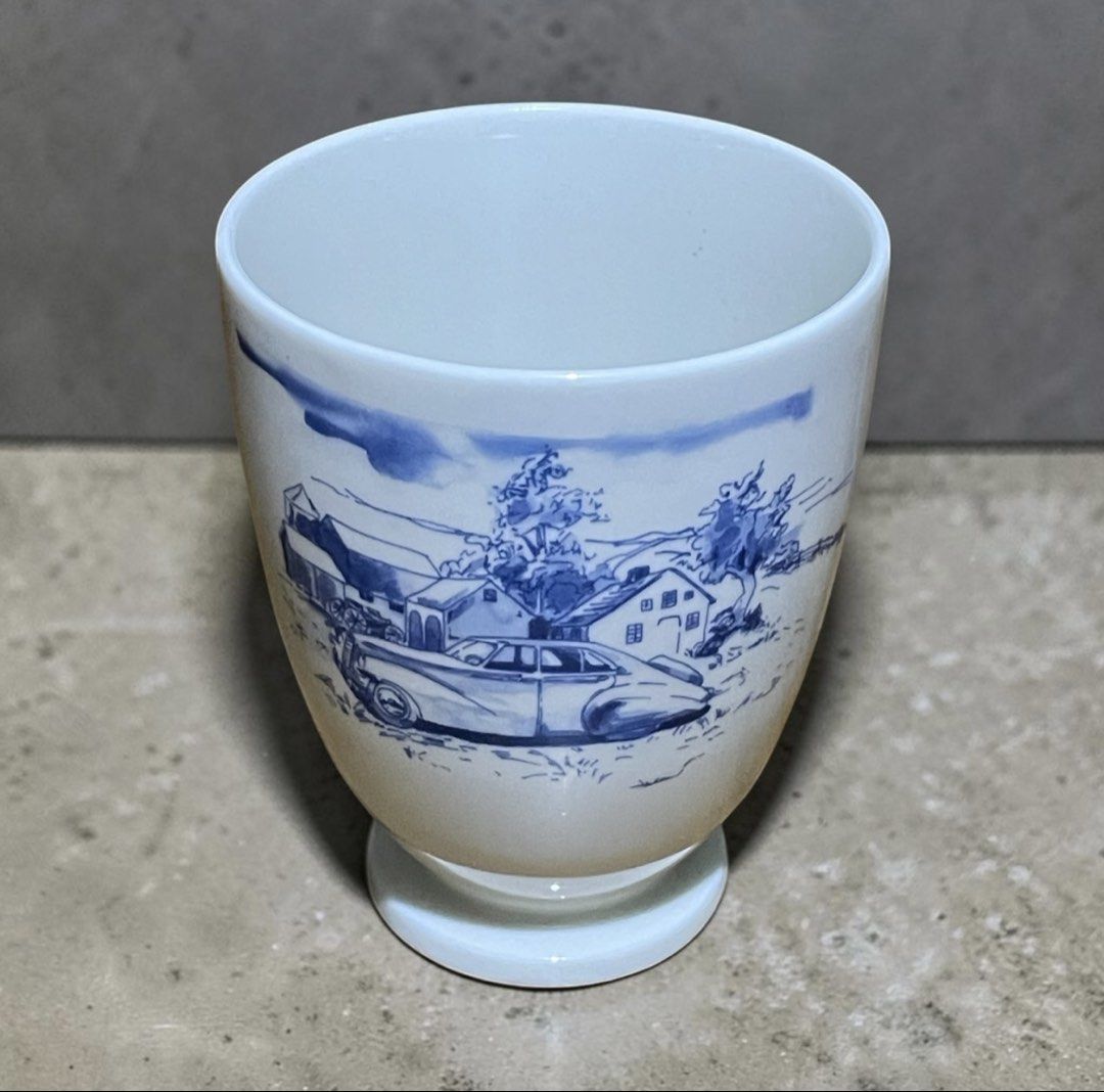 Tachikichi Japan Tableware Footed Cup (Category: Coffee & Tea Tableware) located in Quezon City. Submitted by lanqcqc (Listing ID 1443994600, Image 1). Description: Tachikichi Japan, Type: Footed Cup Vintage scene with classic car and houses, Ceramic - Origin: Japan, Perfect for coffee, tea, or display, 1 pc. available japan surplus / pre-loved; as is unless declared new manage your expectations/ please NO TO maselan or choosy 1 to 2 days reserva