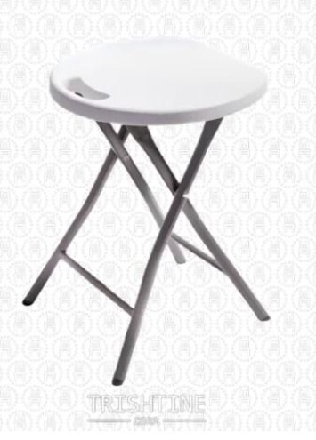 TFP-019 | Folding Stool (Category: Chairs) located in Caloocan City. Submitted by jimtapitan_trishtinecorp. (Listing ID 1443915219, Image 1). Description: - Compact white folding stool - Sturdy metal legs for stability - Folds easily for convenient storage - Lightweight and portable - Ideal for extra seating, camping, picnics, or small spaces - Features a handle for easy carrying.