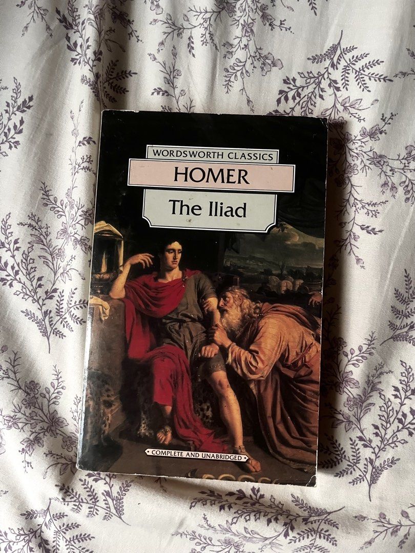 The Iliad by Homer - Wordsworth Classics (Category: Storybooks) located in Cabuyao City. Submitted by srirachii_lemon (Listing ID 1443990762, Image 1). Description: Preloved The Iliad - Homer - Wordsworth Classics - Complete and unabridged text - No annotations - Spine in good condi - Yellow edges AUTHENTIC/ORIGINAL, i never buy or sell counterfeit 💕 Loc : Cabuyao, Laguna MOP : Gcash, Maya, GoTyme:) .