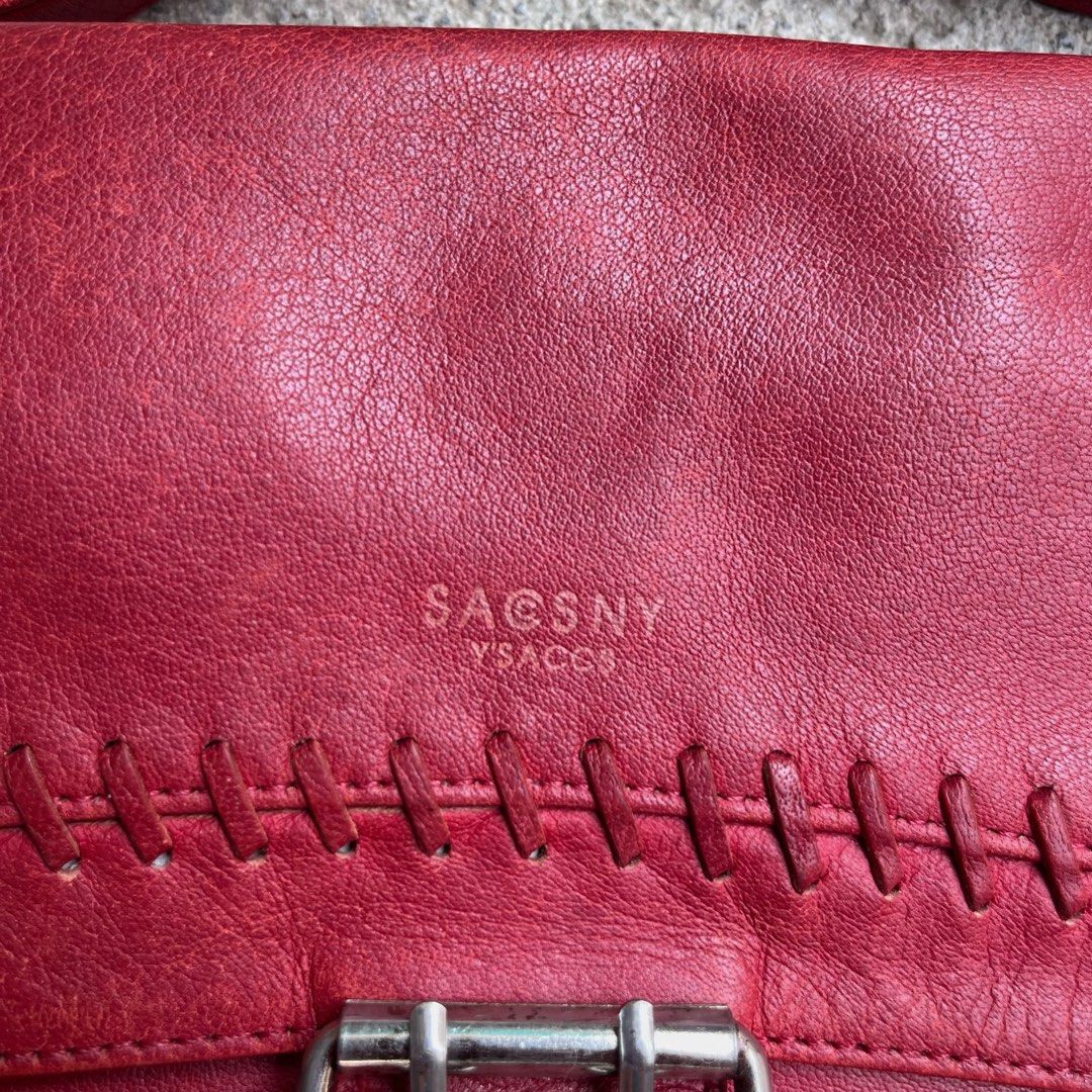 Vintage Y’saccs By Yohji Yamamoto Y2K Red Shoulder Bag (Category: Cross-body Bags) located in Rizal. Submitted by wornout (Listing ID 1443967072, Image 3). Description: Rare design, couldn’t find other listings of this exact bag online. Y2K / Japanese vintage Adjustable strap Good condition with minimal signs of use Accepting reasonable offers .