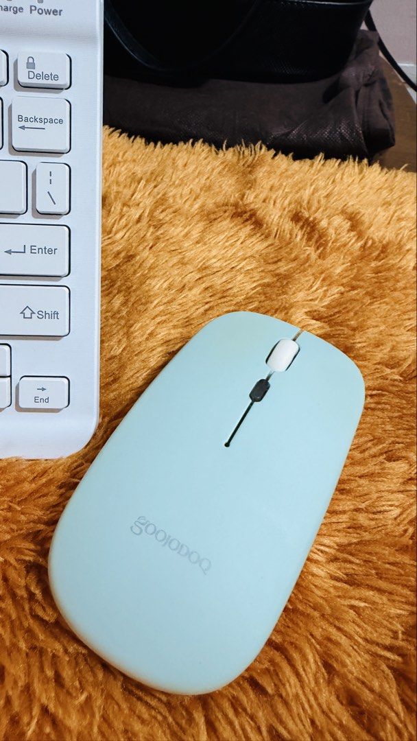 White Wireless Bluetooth Keyboard and Mouse Set (Category: Computer Keyboard) located in Zamboanga. Submitted by wildmoon.2026 (Listing ID 1444077708, Image 3). Description: - White wireless keyboard and mint green rechargeable mouse set - Bluetooth connectivity - Compatible with Android, Windows, and iOS devices - Keyboard features CAPS, Charge, and Power indicator lights - Ideal for convenient on-the-go typing and navigation.
