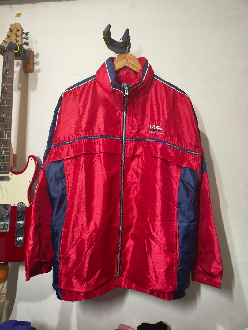Winning Spirits Vintage Colorblock Windbreaker Jacket (Category: Coats, Jackets and Outerwear) located in Rizal. Submitted by f.thrifts (Listing ID 1444014411, Image 1). Description: Condition: Great | with minor stain Dimes: 24 x 28 Size on tag: L Price: 999PHP * N E G O T I A B L E * >Before buying the item, I will do video close-ups of the item for your convenience and certainty.