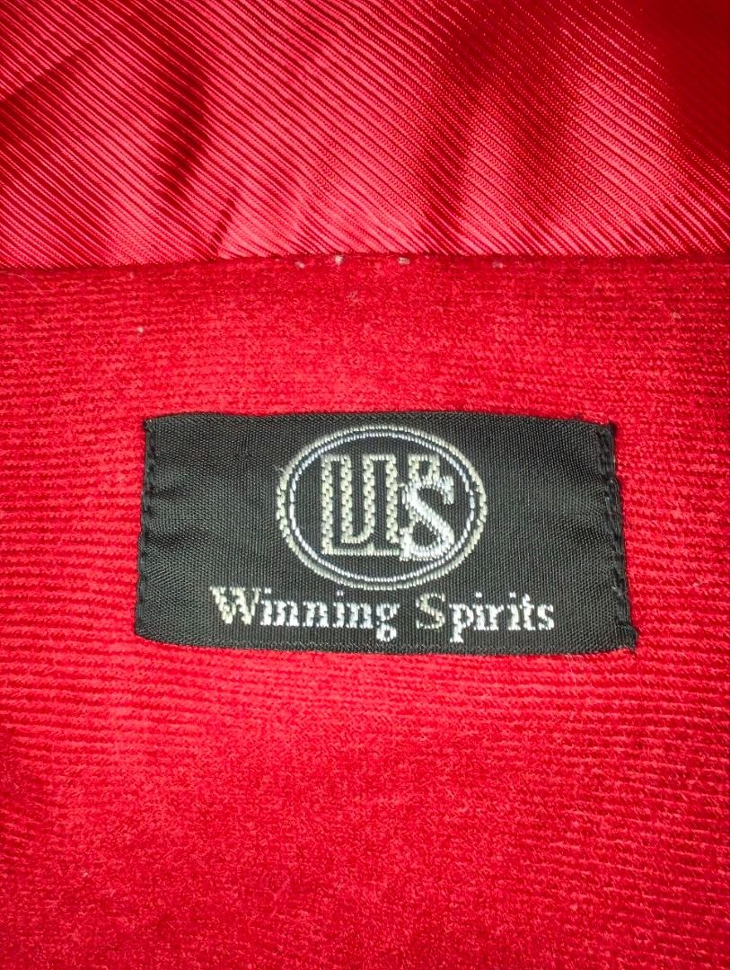 Winning Spirits Vintage Colorblock Windbreaker Jacket (Category: Coats, Jackets and Outerwear) located in Rizal. Submitted by f.thrifts (Listing ID 1444014411, Image 3). Description: Condition: Great | with minor stain Dimes: 24 x 28 Size on tag: L Price: 999PHP * N E G O T I A B L E * >Before buying the item, I will do video close-ups of the item for your convenience and certainty.