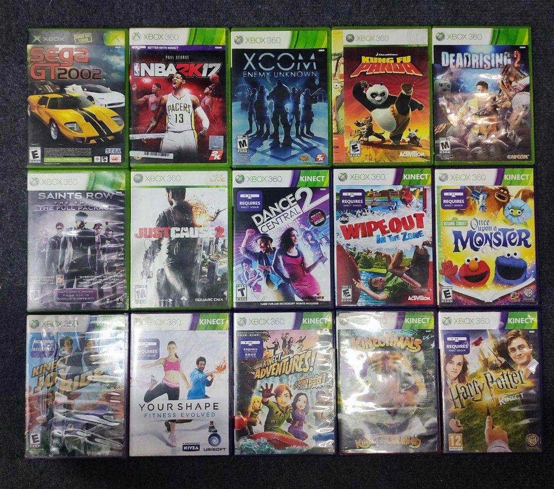 XBOX 360 GAMES (Category: Xbox) located in Bacoor. Submitted by labgames (Listing ID 1443951112, Image 2). Description: Xbox Games For Sale •NBA 2K15 -P499 •NBA 2K14 -P399 •Harry Potter Kinect -P499 (Kinect Required) •Band Hero -P499 •Trusty Bell -P599 P299 Games: •Xcom Enemy Unknown •Kung Fu Panda •Dead Rising 2 •Saints Row The Third The Full Package •Just Cause 2 •Dance Central 2 (Kinect Required) •Wipeout: In the Zone (Kinect Required) •Sesame