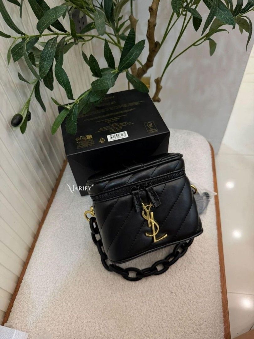 YSL Beauty Modified Vanity Case: Premium Gift Edition (Category: Accessory Holder, Box & Organizers) located in Cabuyao City. Submitted by marifyyy (Listing ID 1444058254, Image 2). Description: YSL Beauty Modified Vanity Case: Premium Gift Edition Gold hardware brand new, w/box This vanity case is ideal for storing makeup, skincare, jewelry, or everyday essentials at home or while traveling. Whether displayed on your vanity or packed for your ne