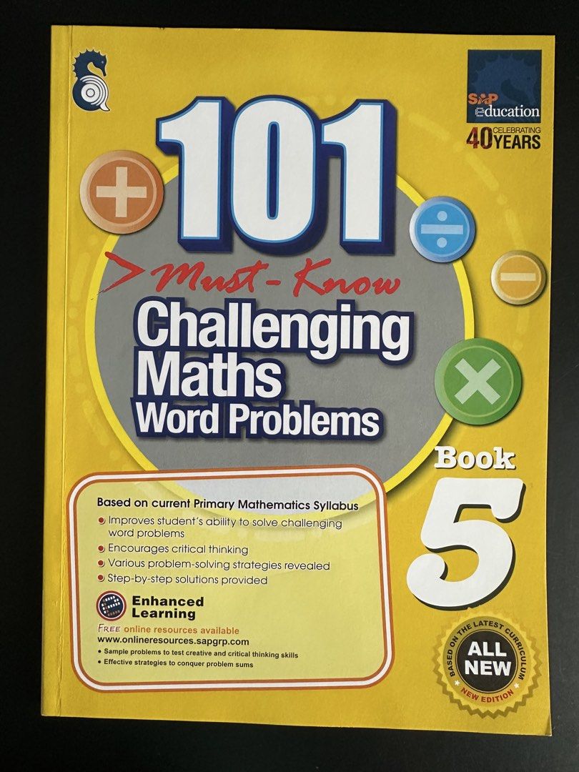 101 Must-Know Challenging Maths Word Problems Book 5, Hobbies ...