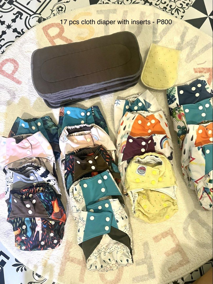 17 sets cloth diaper with inserts (Category: Diapers & Baby Wipes) located in Paranaque City. Submitted by heyoli (Listing ID 1444127177, Image 1). Description: .