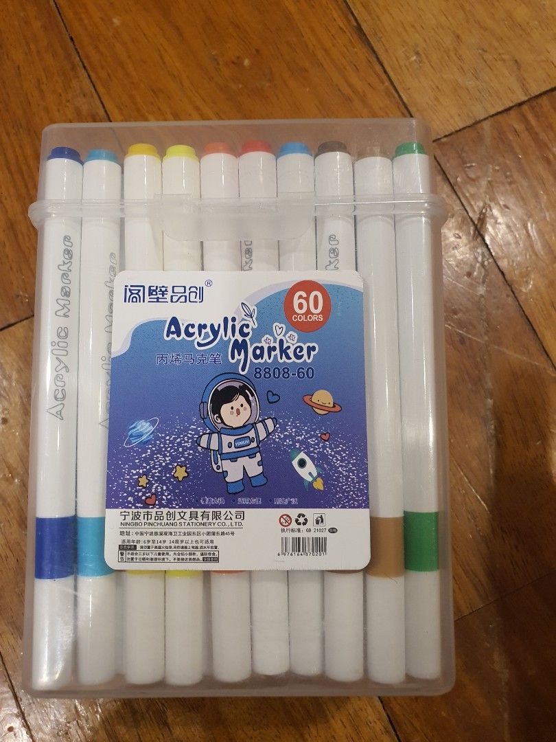 Acrylic marker set (Category: Craft Supplies & Tools) located in Taguig. Submitted by supernova888 (Listing ID 1444229766, Image 1). Description: neg bnew.