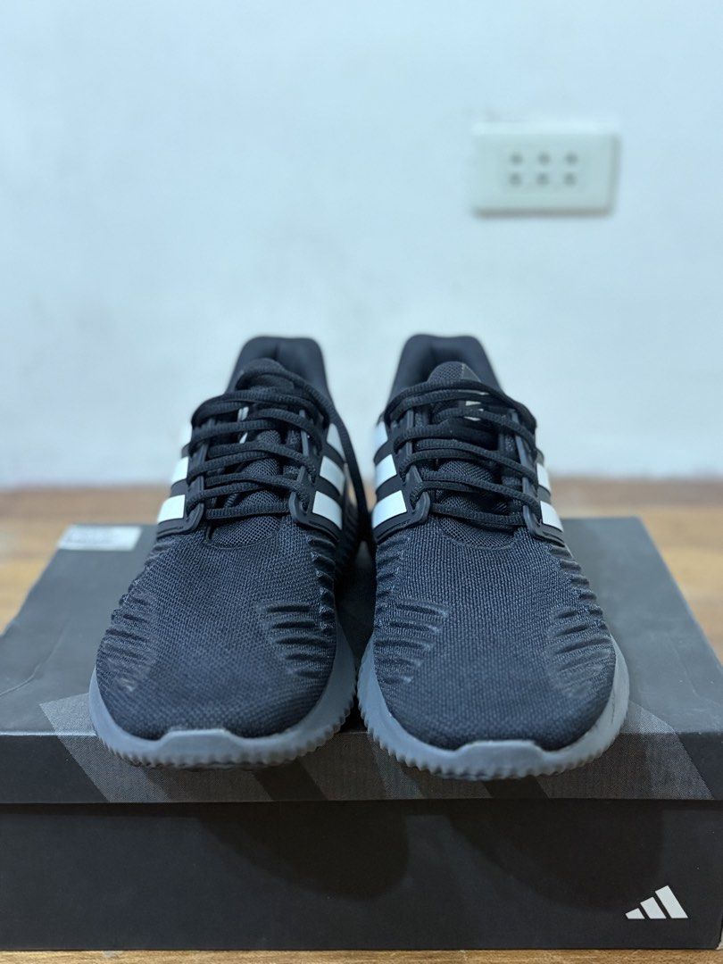 Adidas Running Shoes Black White BOUNCE (Category: Casual Shoes) located in Quezon City. Submitted by pinky600 (Listing ID 1444290556, Image 1). Description: - Black Adidas running shoes - White stripes - BOUNCE technology for comfort - Original box included - Ideal for training or casual wear.
