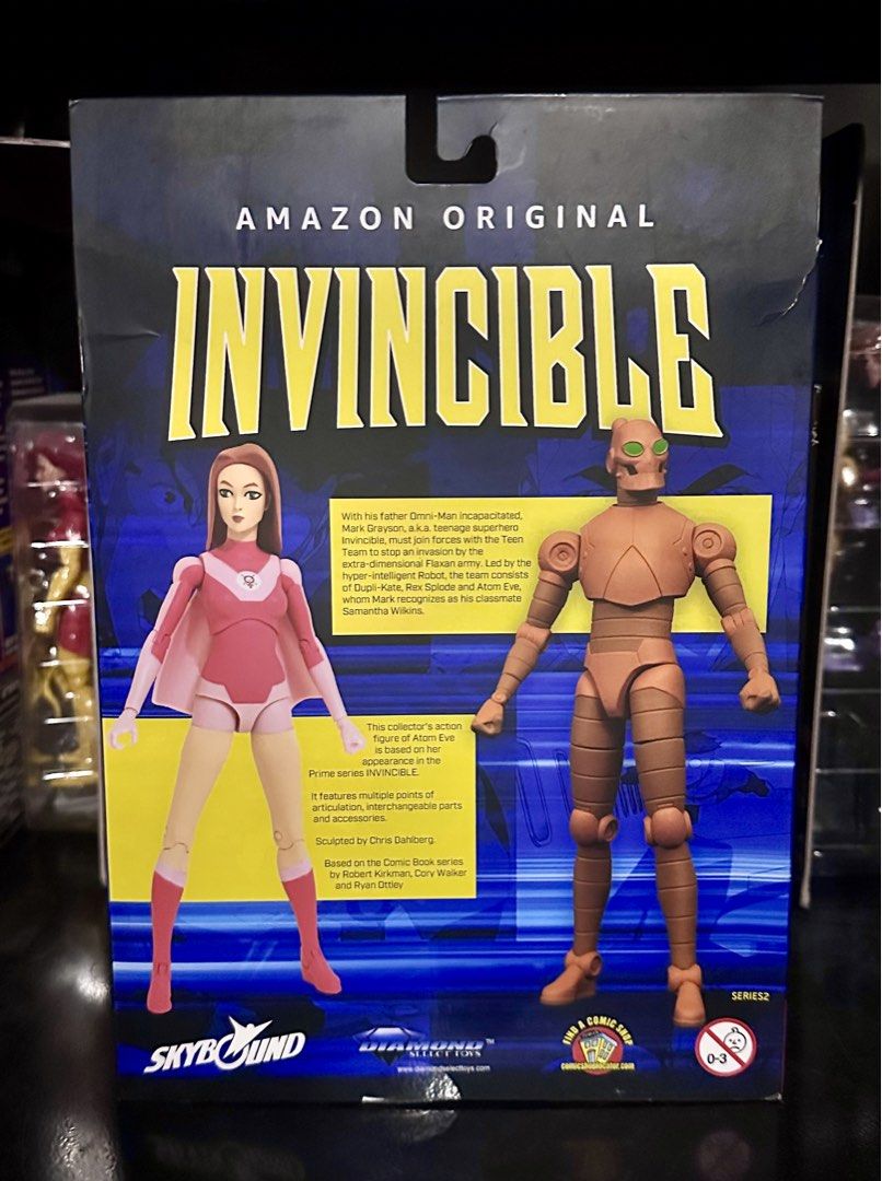 Amazon Original Invincible Atom Eve Deluxe (Category: Storybooks) located in Binan City. Submitted by elf.0000 (Listing ID 1444136704, Image 2). Description: P2,200.00 plus sf Brand new and sealed but box is not in perfect condition Payment via gcash Ship thru j&t.