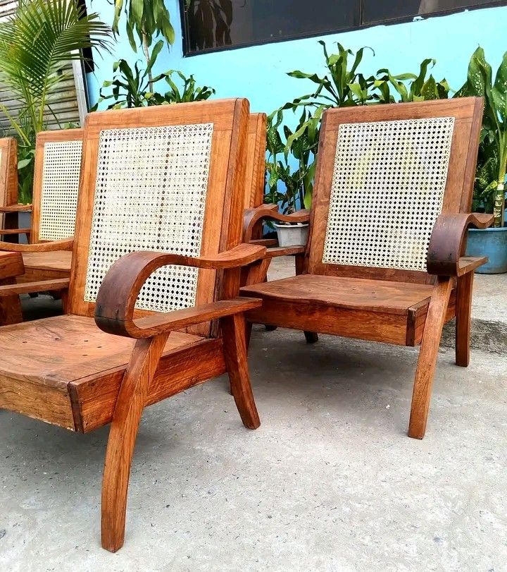 Ambassador sala set restored (Category: Sofas) located in Manila. Submitted by carmelites36250 (Listing ID 1444171292, Image 2). Description: #forsle Price-28,5000✔ Complete Ambassador Sala Set made of Yakal Wood with newly installed solihiya backrest. Restored and ready to use✔ Size 3 Seater L58 x W20 x SH14 x H34 Single Seater L27 x W20 x SH14 x H34 Center Table.