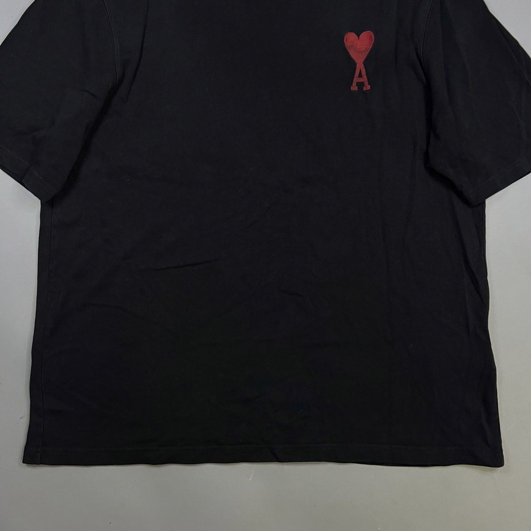 Ami Paris - Black Dyed Shirt Tee (Category: Tshirts & Polo Shirts ) located in Paranaque City. Submitted by millennial_goodz (Listing ID 1444273442, Image 3). Description: WTS Ami Paris - Black Dyed Shirt Tee Size Medium fit Dimensions: 22" / 28" Excellent condition Flaw: Cut maintag only Authentic P1,499 only DM.
