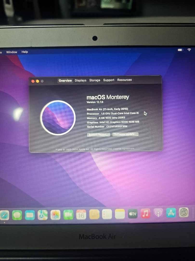 Apple MacBook Air (Category: Laptops & Notebooks) located in Manila. Submitted by jlesterm (Listing ID 1444227033, Image 3). Description: MacBook Air. Personally used for schoolwork. Normal light scratches due to usage. Always with a case, screen protector, and keyboard jelly. Original charger included. Negotiable..