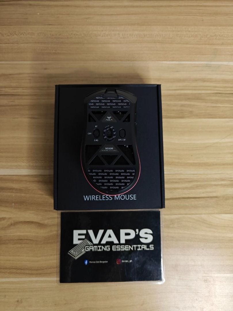 Aula SC620 - Blackberry Powder (Tri-Mode) (Category: Mouse & Mousepads) located in Bugallon. Submitted by evaps_gm (Listing ID 1444180100, Image 2). Description: Aula SC620 - Blackberry Powder (Tri-Mode) Price: ₱995 (₱2,789 SRP) SPECS: • PixArt PAW3311 Sensor • 1000Hz Polling Rate • Customizable RGB Lighting • Tri-Mode (BT/2.4G/USB-C) • Customizable Fire Button • 67g Honeycomb Shell Lightweight Design • 400mAh Battery • 800 - 12000 DPI • With Sof