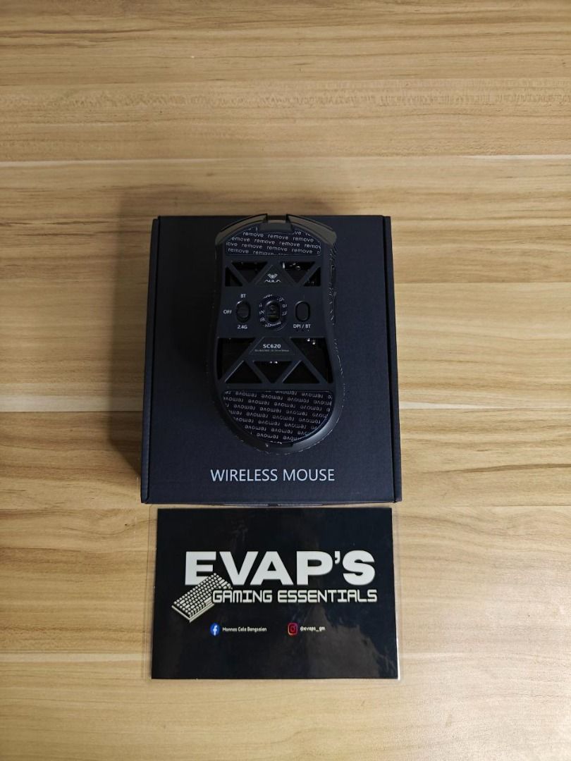 Aula SC620 - Black Contour (Tri-Mode) (Category: Mouse & Mousepads) located in Bugallon. Submitted by evaps_gm (Listing ID 1444178678, Image 2). Description: Aula SC620 - Black Contour (Tri-Mode) Price: ₱945 (₱2,549 SRP) SPECS: • PixArt PAW3311 Sensor • 1000Hz Polling Rate • Customizable RGB Lighting • Tri-Mode (BT/2.4G/USB-C) • Customizable Fire Button • 67g Honeycomb Shell Lightweight Design • 400mAh Battery • 800 - 12000 DPI • With Software Su
