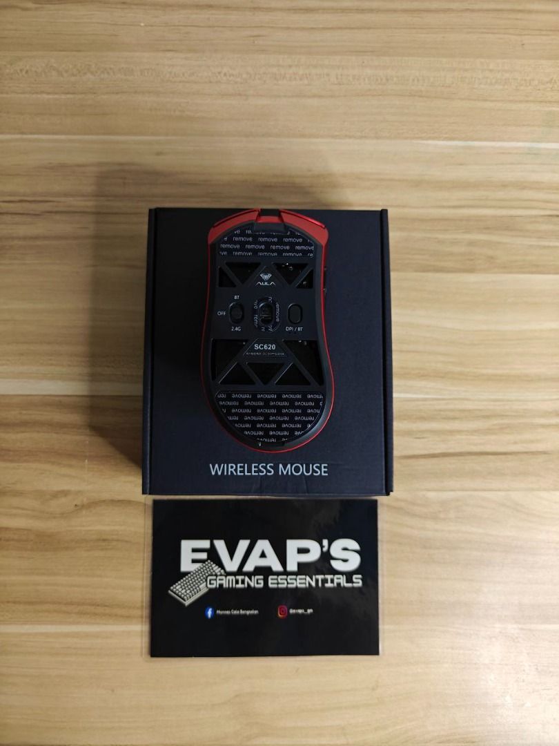 Aula SC620 - Star Wars Red (Tri-Mode) (Category: Mouse & Mousepads) located in Bugallon. Submitted by evaps_gm (Listing ID 1444179702, Image 2). Description: Aula SC620 - Star Wars Red (Tri-Mode) Price: ₱995 (₱2,789 SRP) SPECS: • PixArt PAW3311 Sensor • 1000Hz Polling Rate • Customizable RGB Lighting • Tri-Mode (BT/2.4G/USB-C) • Customizable Fire Button • 67g Honeycomb Shell Lightweight Design • 400mAh Battery • 800 - 12000 DPI • With Software Su