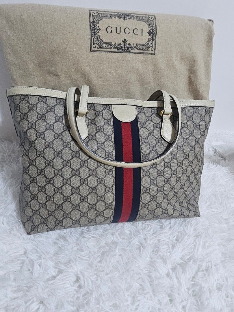Authentic Gucci Tote Bag with box ,dust bag & paper bag (Category: Luxury Bags & Wallets) located in Manila. Submitted by tampipi (Listing ID 1444148024, Image 2). Description: .