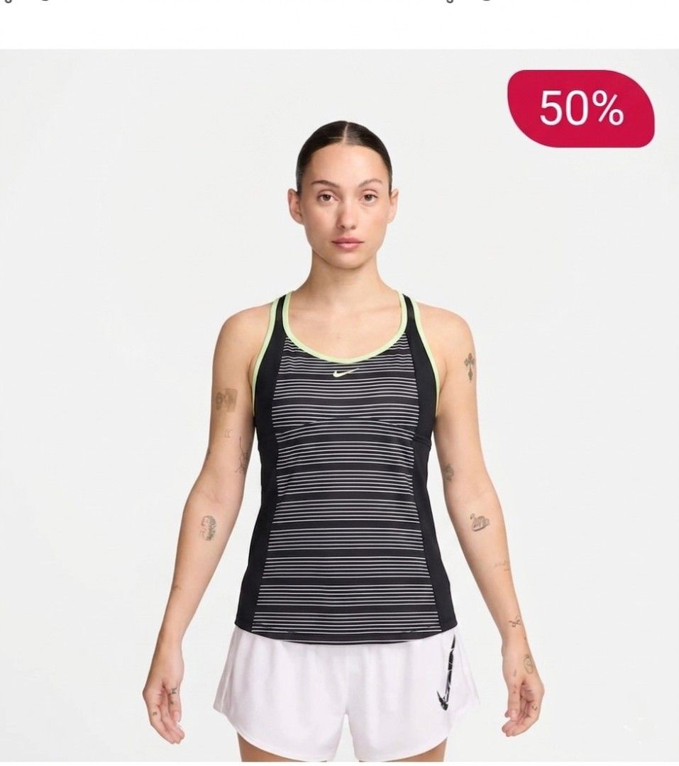 AUTHENTIC NIKE TANK TOP SUPER STRETCHABLE,Original Price Php 4,000 (Category: Activewear) located in Arayat. Submitted by angels_closet247 (Listing ID 1444191631, Image 1). Description: Actual size using inches Armpit to Armpit/ 16 Lenght/25 fittings is Large Excellent Condition, Issue:0 Message if you have any other question about sizing. We do shipping nation wide I'm also open for video call so that you can see the item you 're interested to b