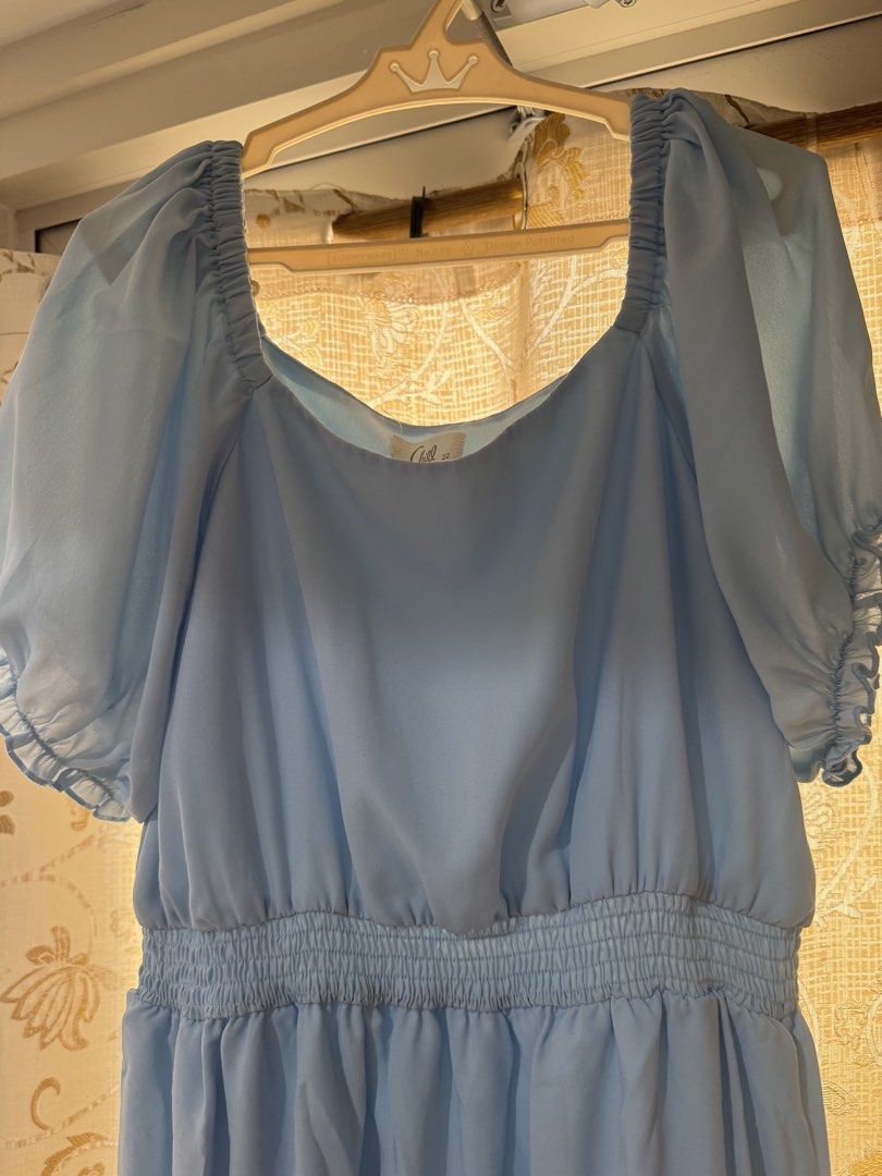 Baby Blue Dress (Category: Dresses) located in Taguig. Submitted by itscabshoppe (Listing ID 1444135186, Image 2). Description: - Good for Medium to Semi L frames - Size Reference Bust 39" | Waist 34" - Ideal for 36-37" Bust and 32 Waist - Same day delivery (shouldered & booked by buyer) or Pick up by J&T Express .