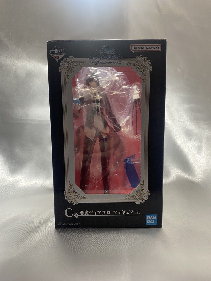 Bandai Ichiban Kuji That Time I Got Reincarnated as a Slime Diablo Figure (Category: Figurines & Statues) located in Marikina City. Submitted by mimiandnears (Listing ID 1444133613, Image 1). Description: - Authentic Bandai Ichiban Kuji figure - Character: Diablo - Series: That Time I Got Reincarnated as a Slime - Prize: C Prize - Condition: Brand new, sealed in original packaging - Ideal for collectors of anime merchandise.