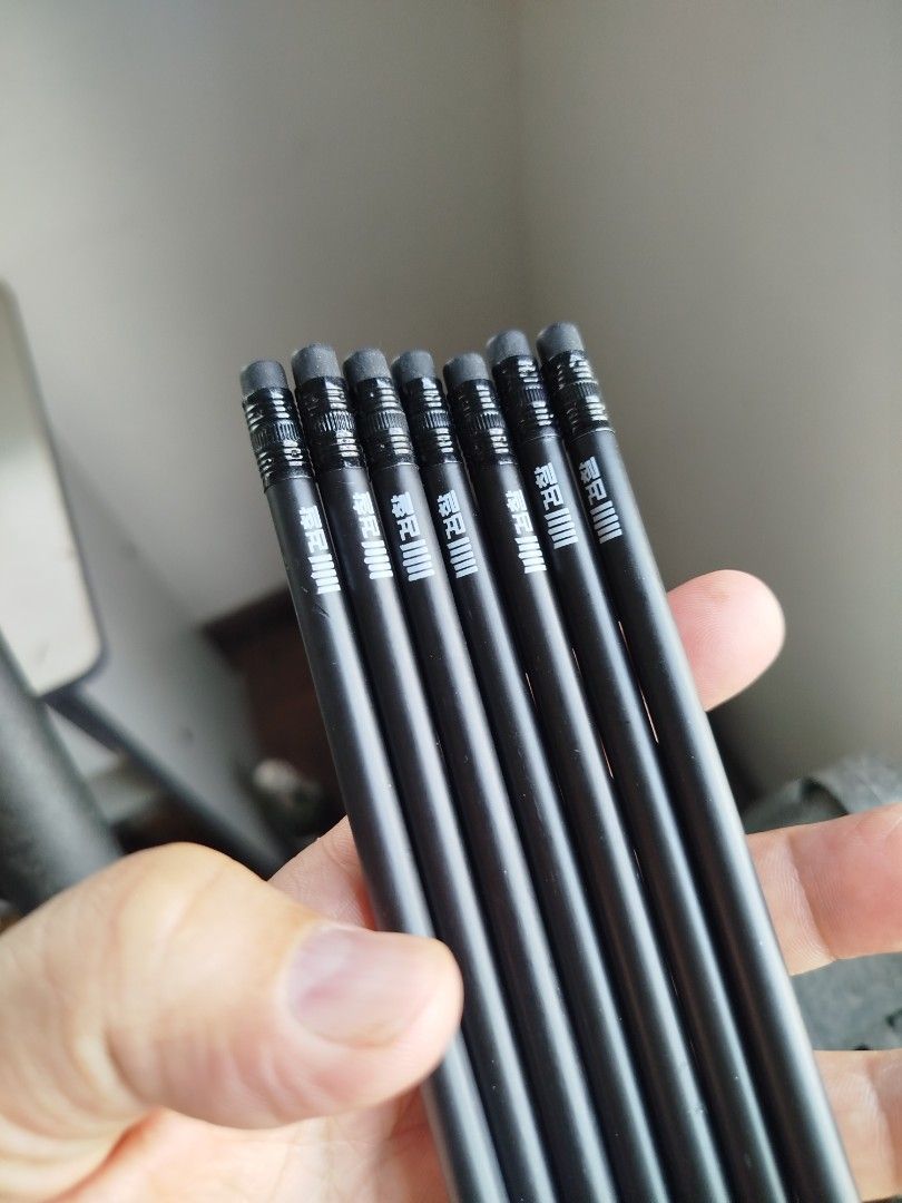 Black pencil charcoal pencils (Category: Stationery & School Supplies) located in Quezon City. Submitted by toys_r_here (Listing ID 1444241594, Image 3). Description: 34 pesos each GOOD FOR GIFT AND COLLECTION as is po Good condition First to pay gets the item pa check nalng sa pic yun condition pm me for questions ship pwede lalamove jrs qc or marikinaGOOD FOR GIFT AND COLLECTION as is po Good condition First to pay gets the item pa check nalng 