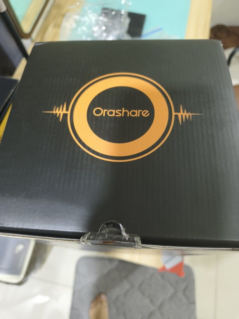 Orashare Bs21 Party Bass Bluetooth Speaker (Category: Soundbars, Speakers & Amplifiers) located in Manila. Submitted by katie09871234 (Listing ID 1444248841, Image 3). Description: - Blue portable speaker - Fabric texture - Sturdy top handle - Easy-access top controls - Comes with a mouse - Includes fun stickers - Ideal for music on the go.
