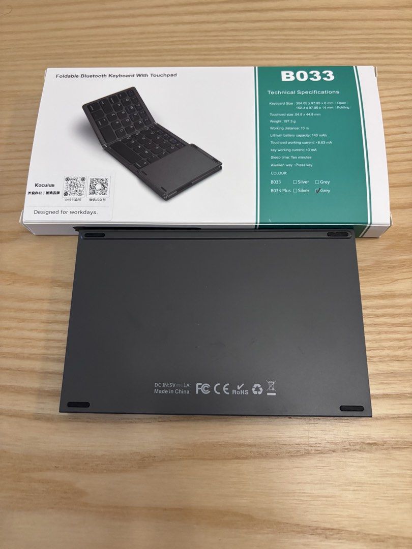 BN wireless foldable keyboard with mousepad483975530389196802