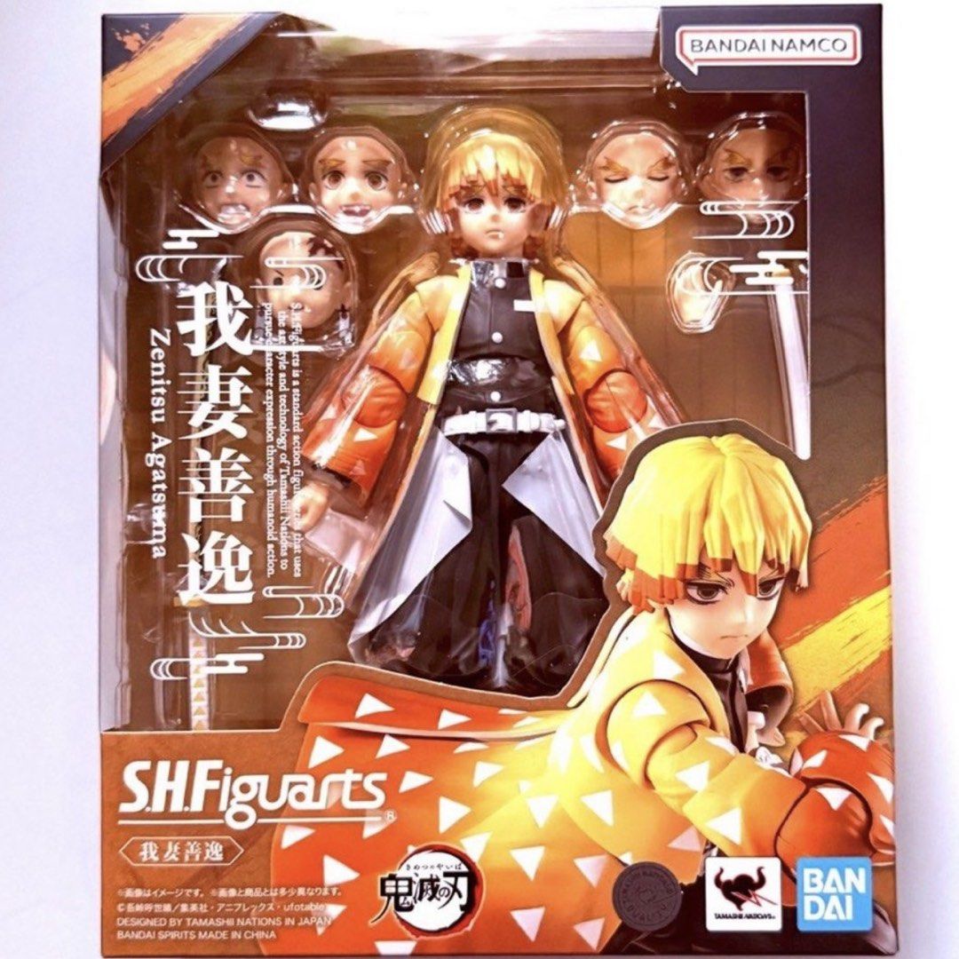 BNIB MISB Bandai Tamashii Nations s.h.figuarts Zenitsu Agatsuma Demon Slayer : Kimetsu Yaiba SHFiguarts SHF Action Figure, Authentic, New, Sealed & Unopened in Mint Condition (Category: Toy Figures) located in Singapore. Submitted by tudor8 (Listing ID 1444190792, Image 1). Description: Authentic, New, Sealed & Unopened in Mint Condition Fixed price please, thanks 😊 First come first served basis while stocks last :) Items sold are not exchangeab