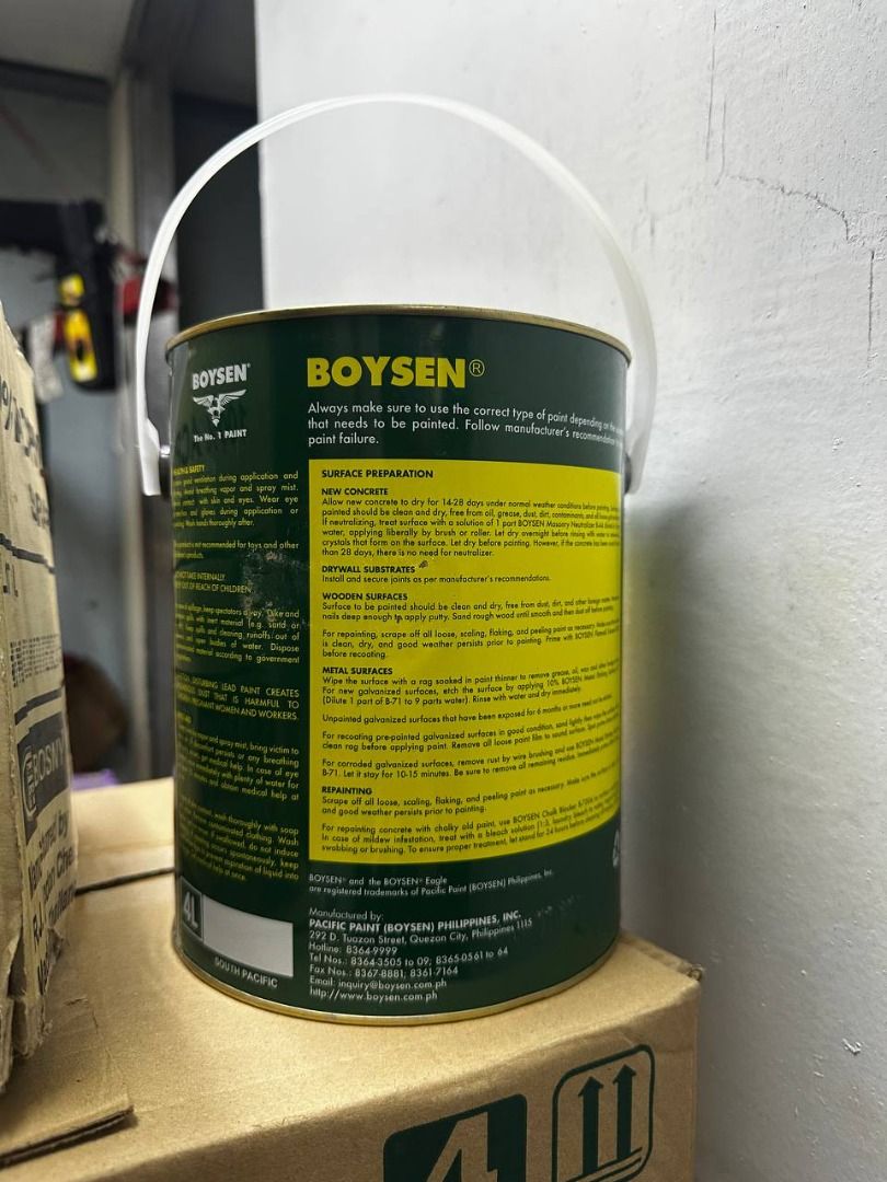 Boysen Reflectorized Traffic Paint Specs: Yellow (Category: Everything Else Others) located in Manila. Submitted by joeyroque09 (Listing ID 1444120200, Image 2). Description: Boysen Reflectorized Traffic Paint Specs: Yellow.