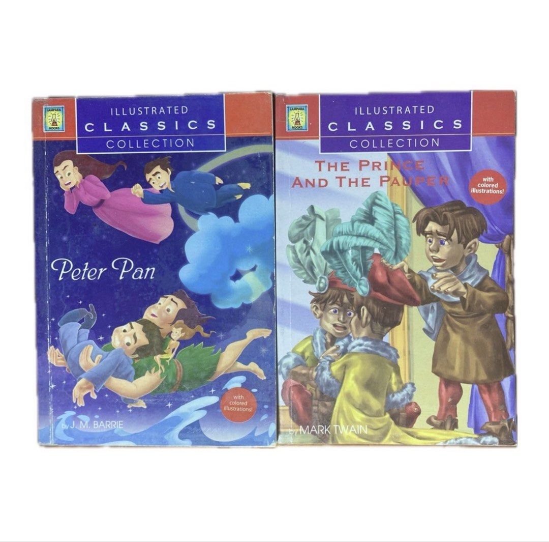 Bunddle Pre-loved Illustrated Classic Books (Category: Children's Books) located in Leyte. Submitted by jcatle (Listing ID 1444273914, Image 2). Description: Bundle Pre-loved Books for Sale 📍 Php150 for 2 📍Take all 12 books for 800 📍 Protected with acetate 📍 Minimal pencil/pen marks to clean pages 📍 Minimal yellow stains because of age - Titles include: Journey to the Center of the Earth, Oliver Twist, Peter Pan, The Prince and the Pauper, T