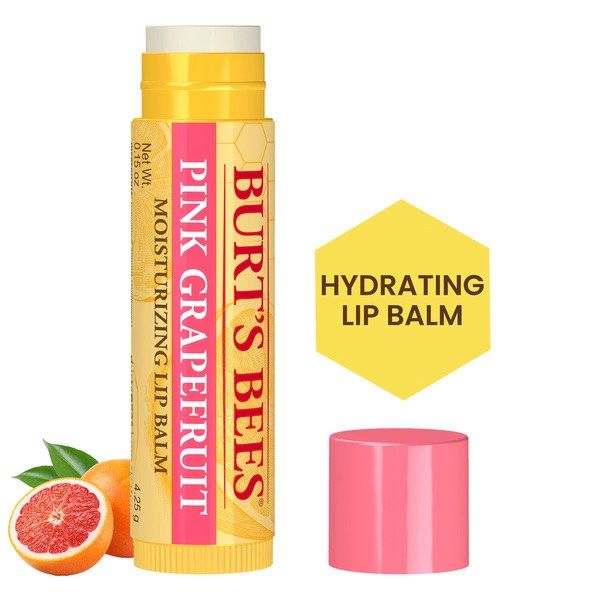 Burt's Bees Pink Grapefruit Moisturizing Lip Balm 4.25g (Category: Face Care) located in Baguio. Submitted by the_general_store (Listing ID 1444138501, Image 1). Description: - Burt's Bees Hydrating Lip Balm - Flavor: Pink Grapefruit - 100% Natural Origin - Made with responsibly sourced beeswax - Enriched with sunflower seed oil and coconut oil - Leaves lips feeling soft and smooth - Perfect for everyday use - Price: 520php (original price: 932ph